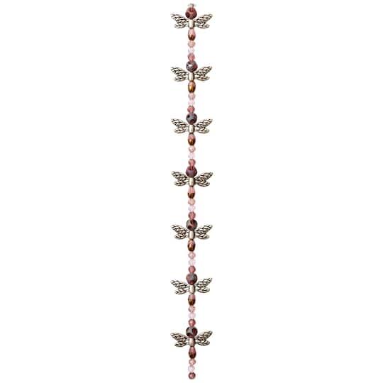 Glass & Metal Dragonfly Beads, 20mm by Bead Landing™